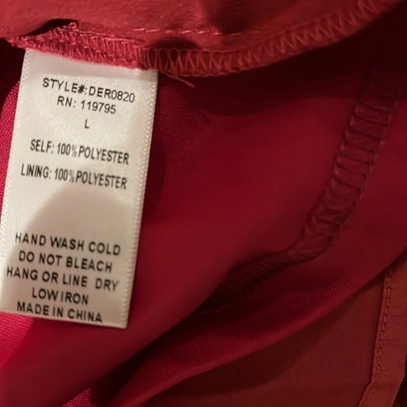 Honey Metallic Fushia pink Mini party long sleeve dress Sz 12 - Picture 10 of 16